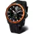 Vostok Europe N1 Rocket GMT orologio da uomo NH34A-225C714-SBLK, quadrante nero, cinturino in silicone nero