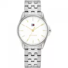 Tommy Hilfiger Jade orologio da donna set TH2770219, quadrante bianco, cinturino in acciaio inossidabile argento