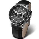 Vostok Udiné orologio da donna VK64-515A523, quadrante nero, cinturino in silicone nero