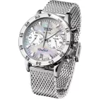 Vostok Europe Undiné orologio da donna VK64-515A671-B, cinturino in silicone bianco