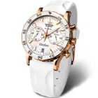 Vostok Europe Undiné orologio da donna set VK64-515B528/B, cinturino in silicone bianco