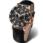 Vostok Undiné orologio da donna set VK64-515B568, quadrante nero, cinturino in silicone nero