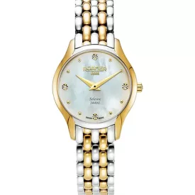 Roamer Soleure diamond orologio da donna 547857 47 25 50, cinturino in acciaio inossidabile argento