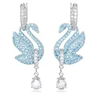 Swarovski orecchini da donna 5660593 – acciaio inossidabile, argento e trasparente