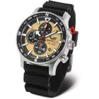 Vostok Europe Expedition Sahara Limited Edition orologio da uomo 6S10-598A753, quadrante giallo, cinturino in silicone nero