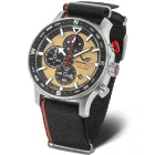 Vostok Europe Expedition Sahara Limited Edition orologio da uomo 6S10-598A753, quadrante giallo, cinturino in silicone nero