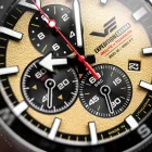 Vostok Europe Expedition Sahara Limited Edition orologio da uomo 6S10-598A753, quadrante giallo, cinturino in silicone nero