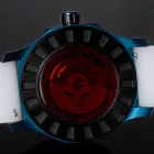Vostok Europe Object X Limited Edition orologio da uomo NH35-599E776, quadrante blu, cinturino in silicone bianco