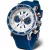 Vostok Europe Lunokhod 2 orologio da uomo 6S21-620A630, quadrante bianco, cinturino in silicone blu