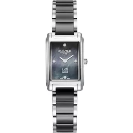 Roamer C-Line Diamond orologio da donna 659845 41 89 60, cinturino in acciaio inossidabile argento