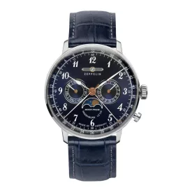 Zeppelin orologio da uomo 7036-3, cinturino in pelle blu