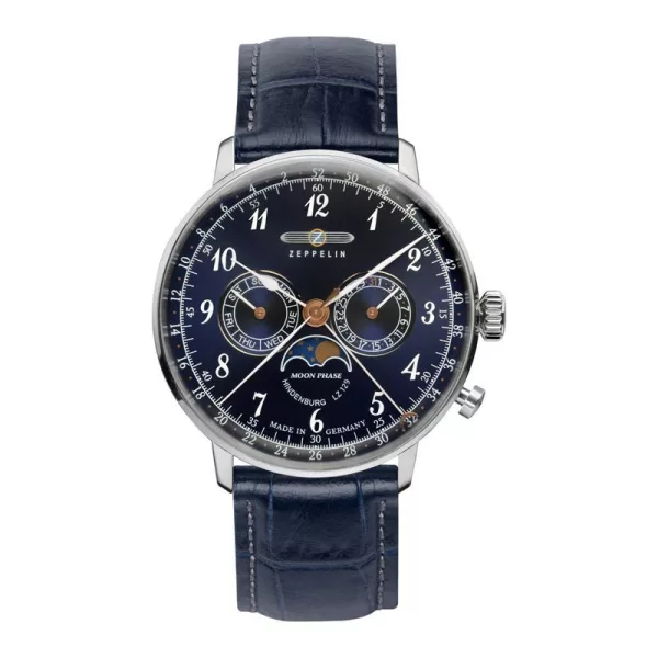 Zeppelin orologio da uomo 7036-3, cinturino in pelle blu