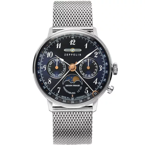Zeppelin LZ129 Hindenburg Moon Phase orologio da donna 7037M-3
