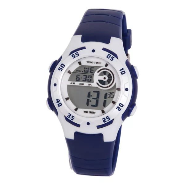Orologio digitale da donna Tiko Time 7455-1 – blu e bianco