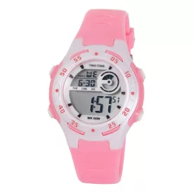   Orologio digitale da donna Tiko Time 7455-3 – rosa e bianco