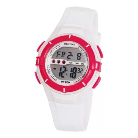   Orologio digitale da donna Tiko Time 7455-9 – bianco e ciclamino