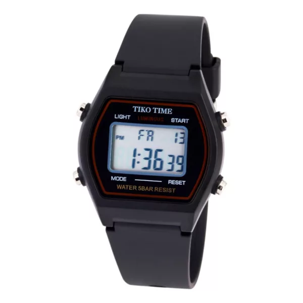 Orologio digitale da uomo Tiko Time 7465-6 – nero e rosso