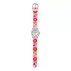 Orologio per bambini Tiko Time con cinturino 3D rosa 7467-2