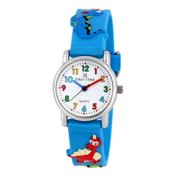 Orologio per bambini Tiko Time con cinturino 3D blu 7467-8
