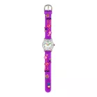 Orologio per bambini Tiko Time con cinturino 3D viola 7468-2
