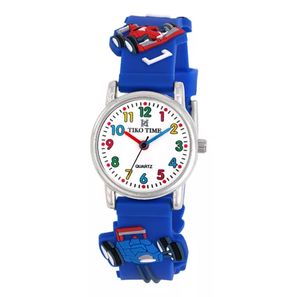 Orologio per bambini Tiko Time con motivo auto da corsa 7471-8