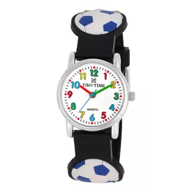 Orologio per bambini Tiko Time con motivo calcio 7473-3