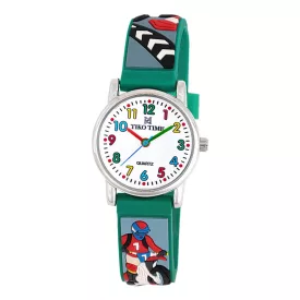 Orologio per bambini Tiko Time con motivo motocross 7473-4