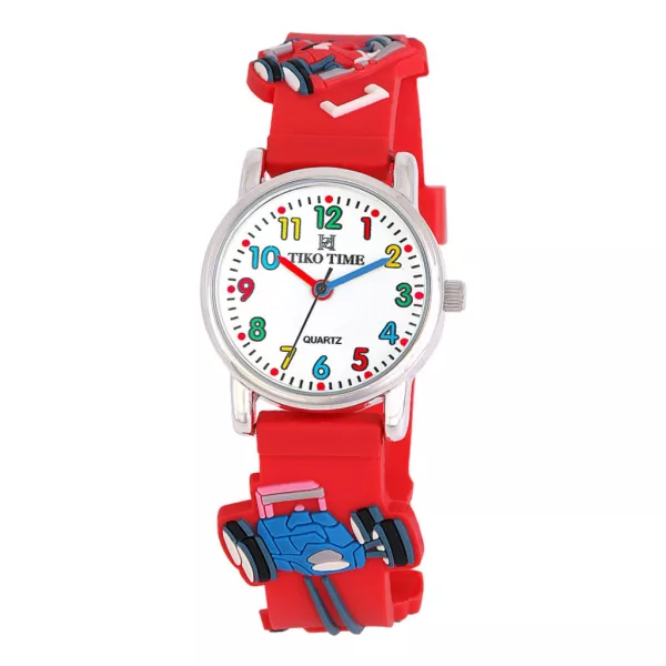 Orologio per bambini Tiko Time con motivo auto da corsa 7473-8