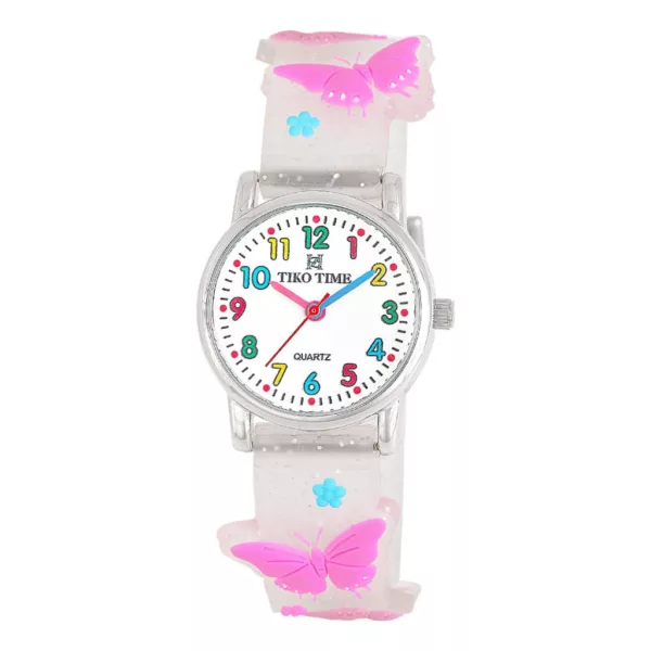 Orologio per bambini Tiko Time con motivo farfalla 7474-0
