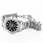 Roamer Deep Sea 200 orologio da uomo 860983 41 55 70, quadrante nero, cinturino in acciaio inossidabile argento