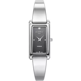 Roamer Elegance Diamond orologio da donna 866845 41 55 20, cinturino in acciaio inossidabile argento
