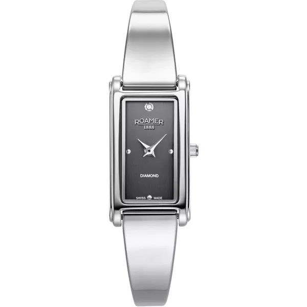 Roamer Elegance Diamond orologio da donna 866845 41 55 20, cinturino in acciaio inossidabile argento