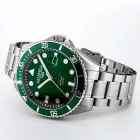 Roamer Pro Scuba 200 orologio da uomo 969845 41 75 20, quadrante verde, cinturino in acciaio inossidabile argento