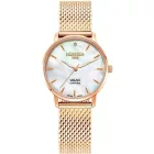 Roamer Valais Diamond orologio da donna set 989847 49 10 05, cinturino in acciaio inossidabile oro rosa