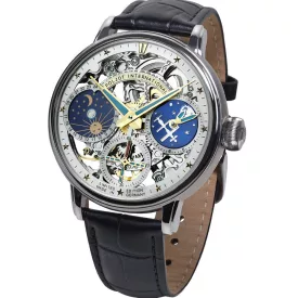 Poljot International Orbita Limited Edition orologio da uomo 9931.2940565, cinturino in pelle nero