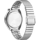 Citizen Chrono Bullhead Tsuno orologio da uomo AN3660-81A, quadrante bianco, cinturino in acciaio inossidabile argento