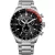 Citizen Chrono orologio da uomo AT2566-88E, quadrante nero, cinturino in acciaio inossidabile argento