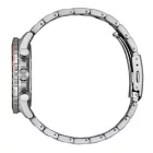 Citizen Chrono orologio da uomo AT2566-88E, quadrante nero, cinturino in acciaio inossidabile argento