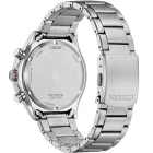 Citizen Chrono orologio da uomo AT2566-88E, quadrante nero, cinturino in acciaio inossidabile argento