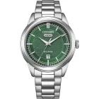 Citizen Elegance Man orologio da uomo AW0151-85X, quadrante verde, cinturino in acciaio inossidabile argento