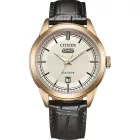 Citizen Elegance Man orologio da uomo AW0153-04A, quadrante beige, cinturino in pelle nero