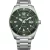 Citizen Sporty orologio da uomo AW1880-55X, quadrante verde, cinturino in acciaio inossidabile argento