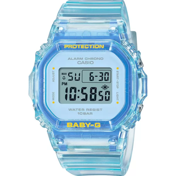 Casio Baby-G orologio da donna BGD-565SJ-2ER, quadrante blu, cinturino in plastica blu
