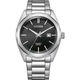 Citizen Elegance Man orologio da uomo BI5110-54E, quadrante nero, cinturino in acciaio inossidabile argento