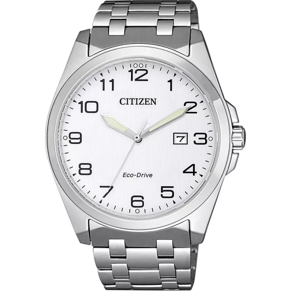 Citizen Elegance Man orologio da uomo BM7108-81A, quadrante bianco, cinturino in acciaio inossidabile argento