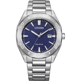 Citizen Elegance Man orologio da uomo BM7631-52L, quadrante blu, cinturino in acciaio inossidabile argento