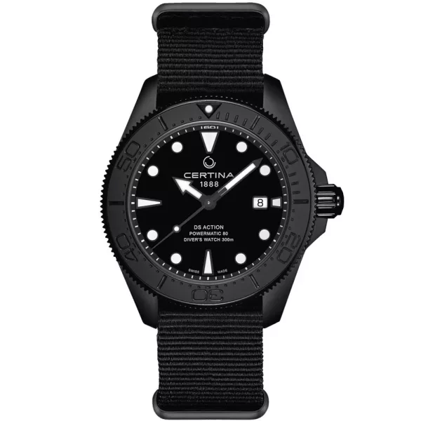 Certina DS Action Diver 43mm Powermatic 80 orologio da uomo C032.607.38.051.00