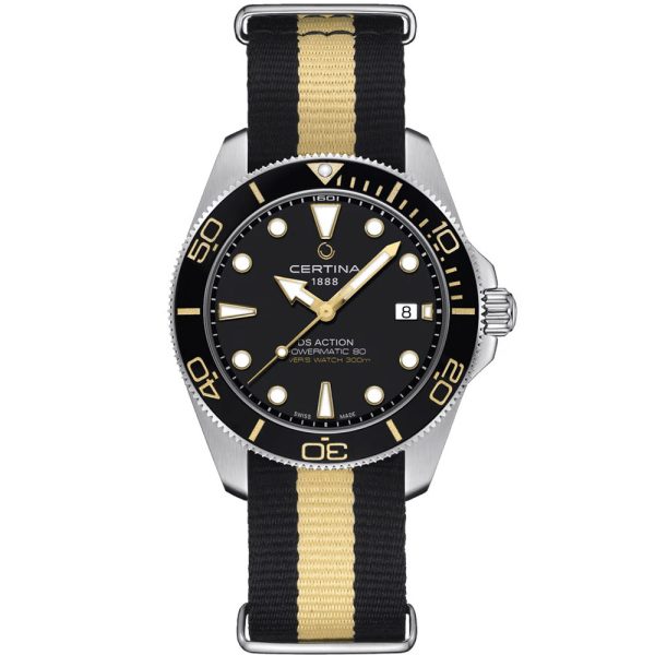 Certina DS Action Diver 40mm Powermatic 80 orologio da uomo C048.407.18.051.01