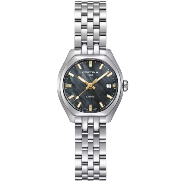 Certina DS-2 Lady orologio da donna C049.210.11.126.01, cinturino in acciaio inossidabile argento