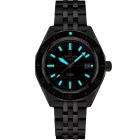 Certina DS Super PH2000M orologio da uomo set C050.607.44.051.02, quadrante nero, cinturino in titanio argento